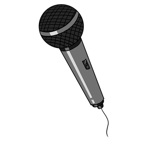 How to Draw a Microphone - Really Easy Drawing Tutorial