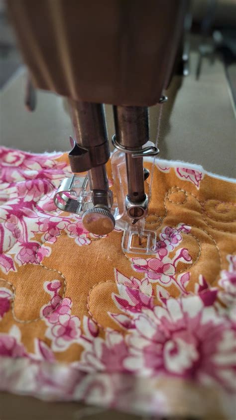 Free motion quilting on my Singer 301-a