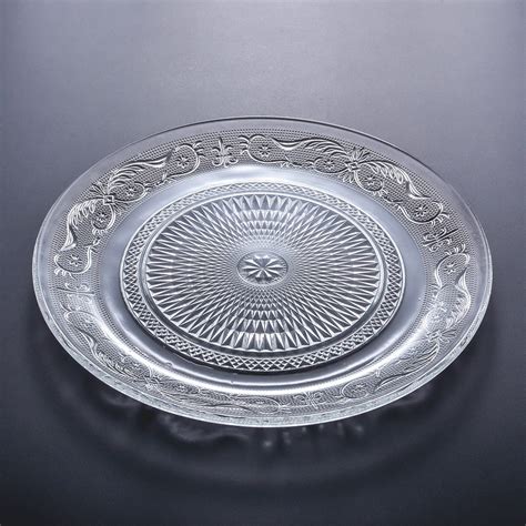 Wholesale Cheap Clear Glass Dinner Plate - 10inch Glass Serving Plate ...