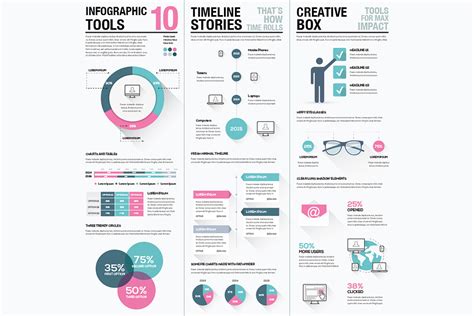 Infographic Tools 10 | Creative Other Presentation Software Templates ~ Creative Market