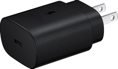 Samsung Super Fast Charging 25W USB Type-C Wall Charger Black EP-TA800XBEGUS - Best Buy