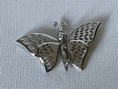 Vintage Silver Butterfly Brooch Silver Butterfly Brooch - Etsy