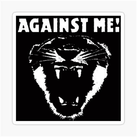 "against me! skate punk rock against me! against me!against me! against me! against me!" Sticker ...