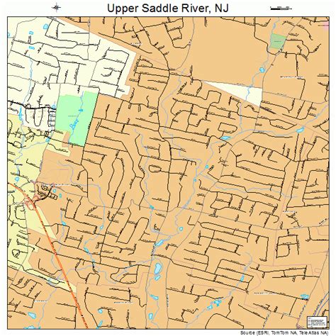 Upper Saddle River New Jersey Street Map 3475140