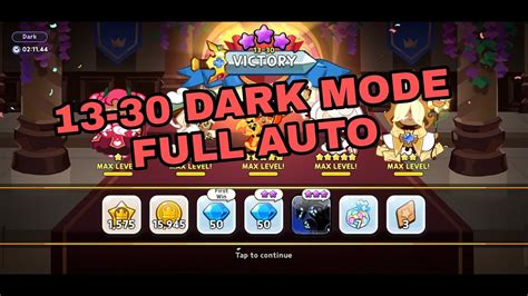 Cookie Run Kingdom: FULL AUTO 13-30 Dark Mode - YouTube