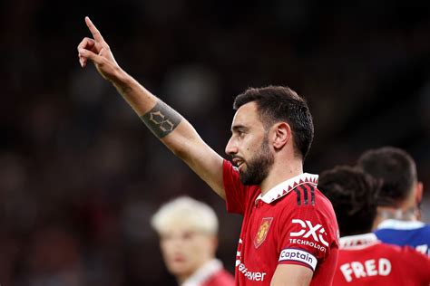 Bruno Fernandes reacts to Manchester United getting Champions League