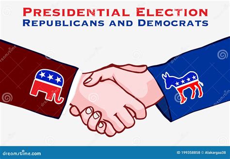 USA Elections Democratic Vs Republican Party Vector Illustration | CartoonDealer.com #26956692