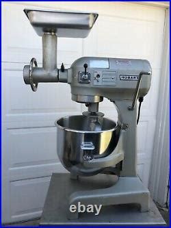 HOBART A200 20 QT MIXER 3 Speed. S. S. Bowl With 4 Attachments & Meat ...