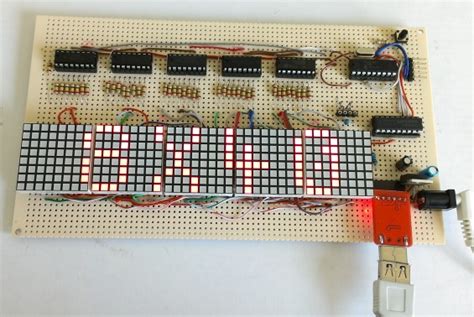 Lab 15: Scrolling text message on an LED dot-matrix display | Embedded Lab