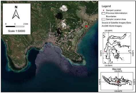 Map Location of this study in the coast area of Tanjung Village | Download Scientific Diagram