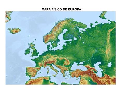 Physical Map of Europe - Puzzle Factory