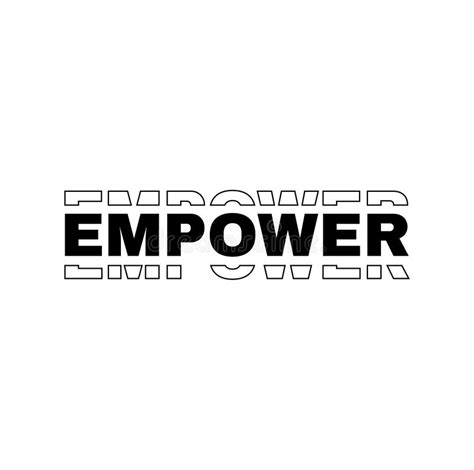 Empower Lettering Typography Vector Icon. Empower Typography Expression ...