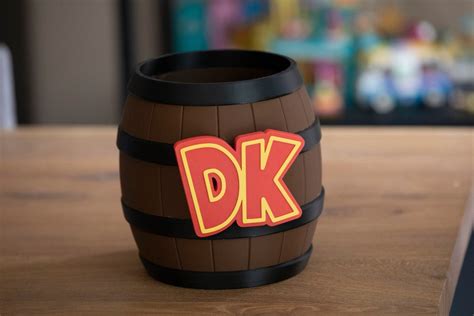 Donkey Kong Barrel / Game Room Display / DK / 3D Printed / Donkey Kong ...