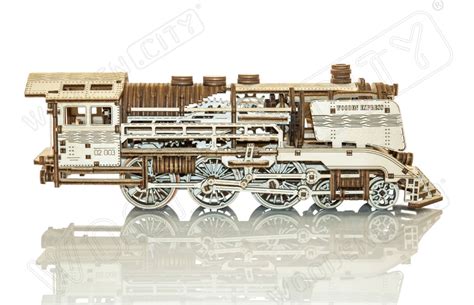 Wooden.City Australia - Wooden Express With Rails 3D wooden puzzle