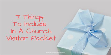 7 Things To Include In A Church Visitor Packet | Smart Church Management