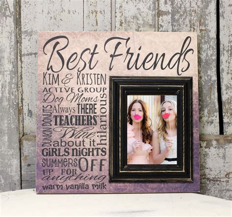 Best Friend Picture Frame Best Friend Gift Sister Gift