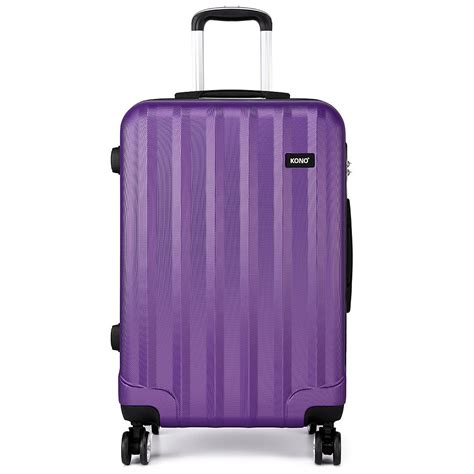 Buy 24” Super Lightweight PC Suitcase 4 Wheels Spinner Luggage Vertical ...