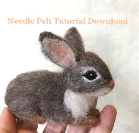 Tutorial Needle Felt Bunny Rabbit Instant Download PDF 12 | Etsy