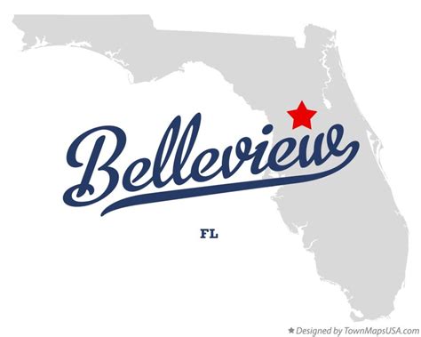 Map of Belleview, FL, Florida