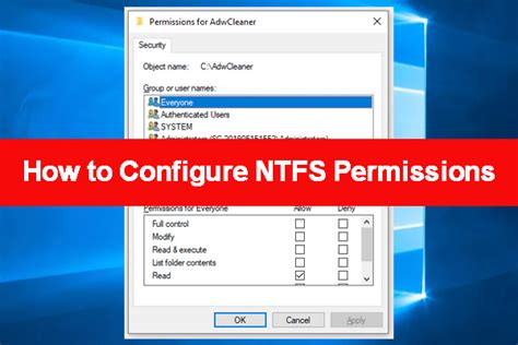 How to Configure NTFS Permissions on Windows 10/11? [2 Methods] - MiniTool Partition Wizard