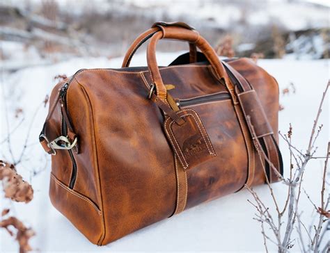 Kodiak Leather 30L Weekender Leather Duffel Bag fits all your weekend ...