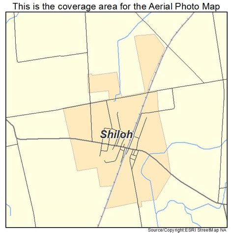 Aerial Photography Map of Shiloh, OH Ohio