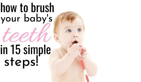 How To Brush A Baby's Teeth in 15 Simple Steps - Age 6-12 Months | Baby teeth, Teeth ...