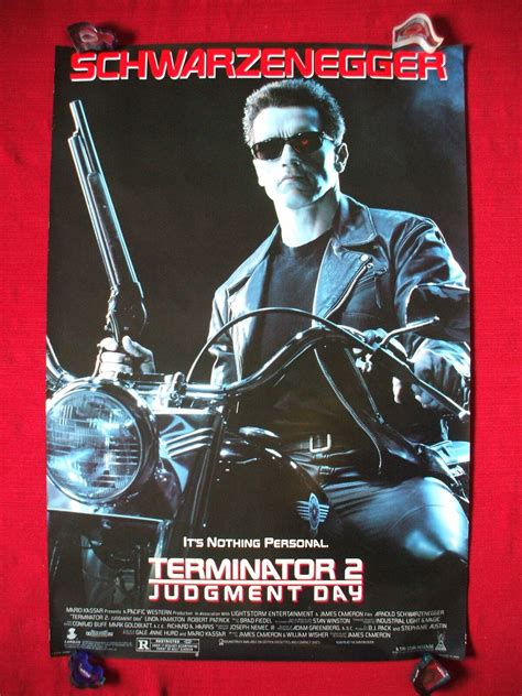 TERMINATOR 2 JUDGMENT DAY * 1991 ORIGINAL MOVIE POSTER 1SH S/S SCHWARZENEGGER T2 | eBay