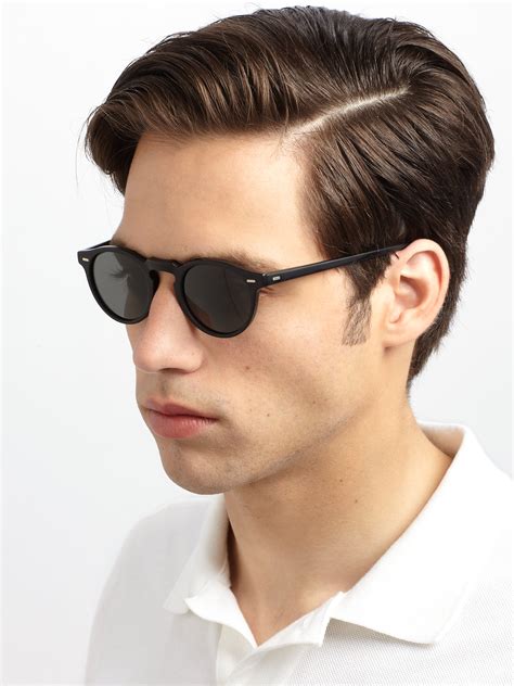 Lyst - Oliver Peoples Gregory Peck Sunglasses in Black for Men