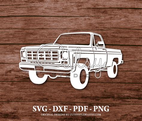 SVG Chevy C10 1979-1980 Silhouette Cut Files Designs Clip - Etsy