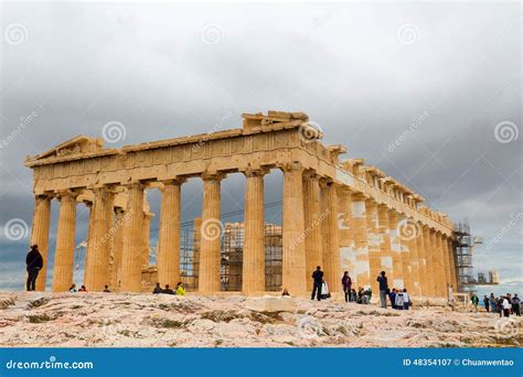 Parthenon Temple editorial photography. Image of famous - 48354107