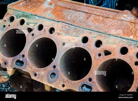 Rusted Vintage Car Parts Stock Photo - Alamy