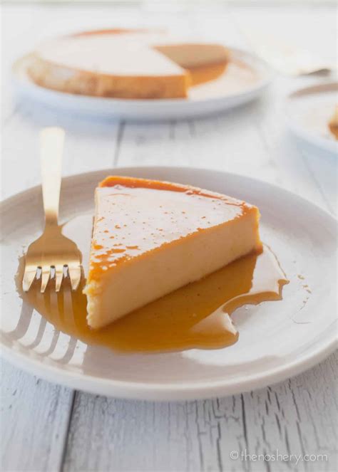 Cheese Flan (Flan de Queso) - The Noshery