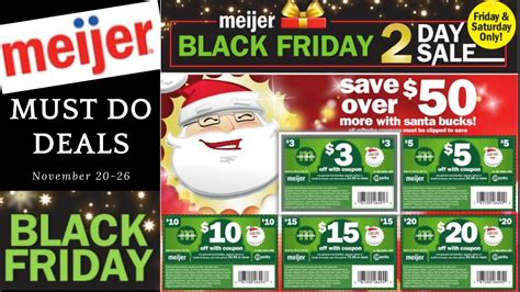 *SANTA BUCKS* 🎅 Meijer "MUST DO" Deals for 11/20-11/26 | Black Friday Week & $50/$100 Coupon ...