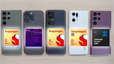 Snapdragon 8 Gen 2 vs Apple A16 Bionic vs Snapdragon 8+ Gen 1 y Exynos 2200⚙️ ¿MEJOR PROCESADOR ...