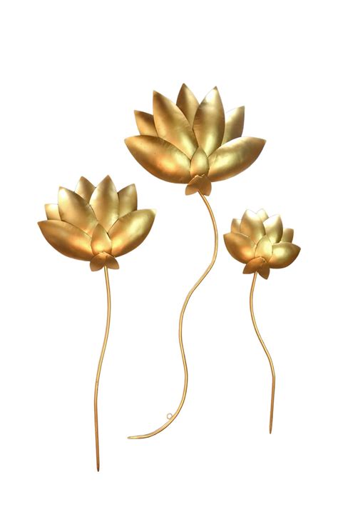 Lotus Wall Art Gold – Kreative Arts