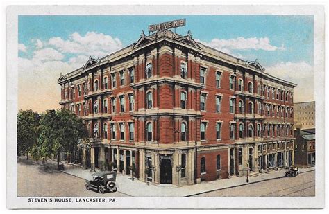 The Stevens House – Lancaster, PA (1933) - History In The Mail | Postcards and Historic Papers