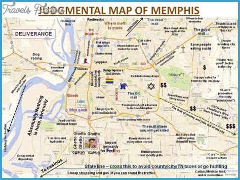 Memphis Map - TravelsFinders.Com