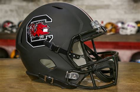 South Carolina Gamecocks Riddell Speed Replica Helmet - Matte Black ...