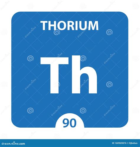 Thorium Periodic Table Element Chemistry Symbol Atom Icon. Vector Illustration | CartoonDealer ...