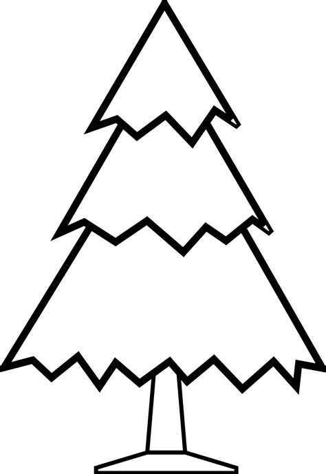 Christmas Tree Line Drawing - Cliparts.co