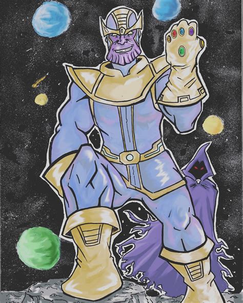 Thanos fanart by me : Marvel