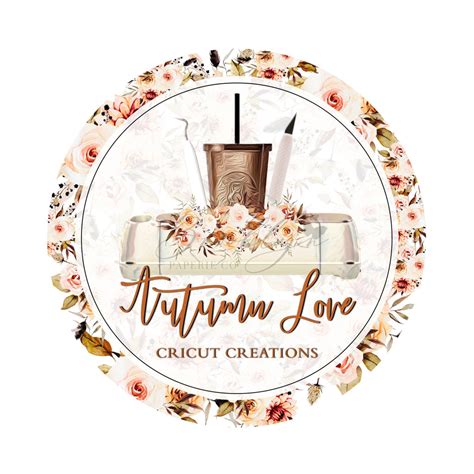 Floral Cricut Crafter Logo - Cricut Crafter Logo - Fall Inspired Craft ...