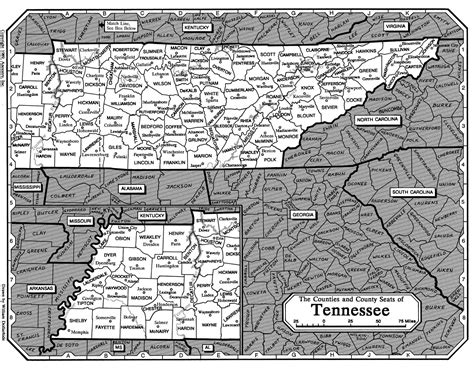 Map of Tennessee - Rootsweb