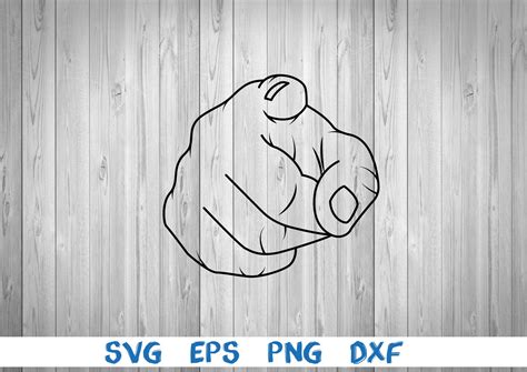 Finger Pointing Hand Pointing Silhouette Picture Svg Png - Etsy