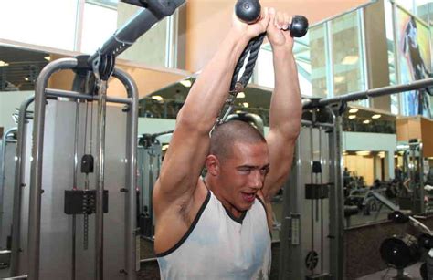 Low-Pulley Cable Triceps Overhead Press • Bodybuilding Wizard