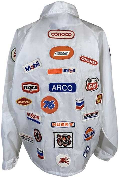 70’s Gas Station Logo Jacket | Polyester jacket, Gas station, Jackets