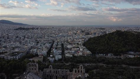 Athens Cityscape Aerial View in Greece 15254189 Stock Video at Vecteezy