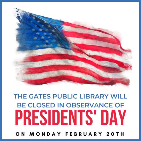 Closed for Presidents' Day 2023 - Gates Public Library