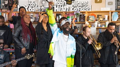 Gospel singer Tye Tribbett squeezes in a choir for NPR's Tiny Desk Concert